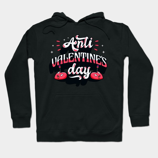 Anti Valentines Day Hoodie by aaallsmiles